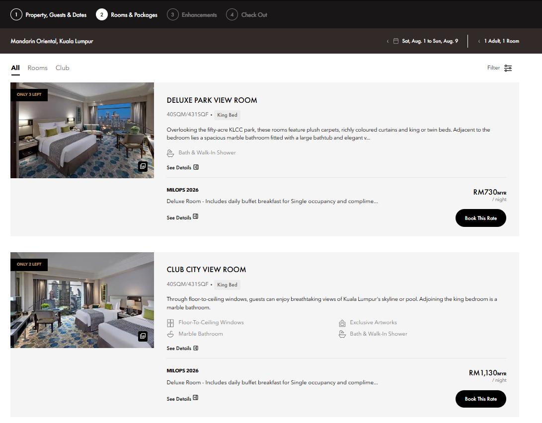 room rates